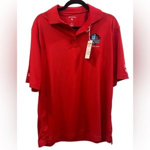 Canton Ohio embossed pro football hall of fame polo enshrinement week size M NWT